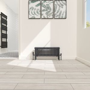 NRG - Traditional 4 Column Radiator Cast Iron Style Heating Rads Horizontal Anthracite 300x830mm NRG - Traditional 4 Column Radiator Cast Iron Style Heating Rads Horizontal Anthracite 300x830mm