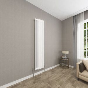 SKY - Traditional Cast Iron Style Radiator Vertical 2 Column White 1800x380mm SKY - Traditional Cast Iron Style Radiator Vertical 2 Column White 1800x380mm