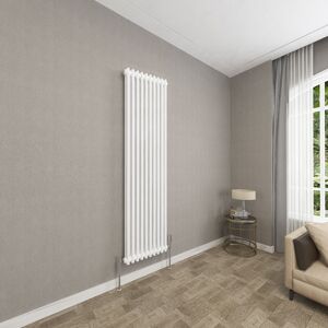 SKY - Traditional Cast Iron Style Radiator Vertical 2 Column White 1800x470mm SKY - Traditional Cast Iron Style Radiator Vertical 2 Column White 1800x470mm