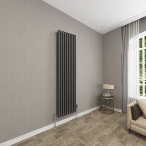 SKY - Traditional Cast Iron Style Radiator Vertical 3 Column Anthracite 1800x470mm SKY - Traditional Cast Iron Style Radiator Vertical 3 Column Anthracite 1800x470mm