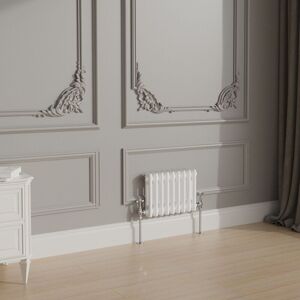 White Traditional Cast Iron Style Radiator Central Heating Rads Horizontal 2 Column 300x425mm - NRG White Traditional Cast Iron Style Radiator Central Heating Rads Horizontal 2 Column 300x425mm - NRG