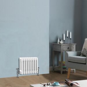 White Traditional Cast Iron Style Radiator Central Heating Rads Horizontal 3 Column 300x425mm - NRG White Traditional Cast Iron Style Radiator Central Heating Rads Horizontal 3 Column 300x425mm - NRG