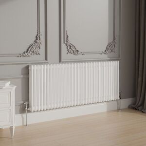 NRG - Traditional Cast Iron Style Radiator 600x1462mm Horizontal 3 Column White NRG - Traditional Cast Iron Style Radiator 600x1462mm Horizontal 3 Column White