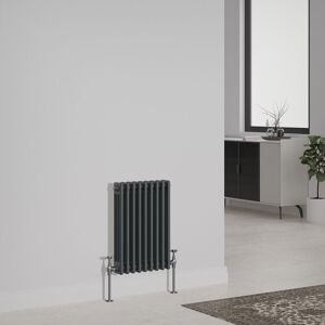 NRG - Cast Iron Style Radiator Traditional Anthracite Central Heating Rads Horizontal 3 Column 600x427mm NRG - Cast Iron Style Radiator Traditional Anthracite Central Heating Rads Horizontal 3 Column 600x427mm