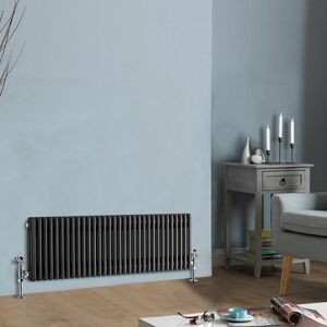 NRG Cast Iron Style Radiator Traditional Anthracite Central Heating Rads Horizontal 3 Column 300 x 1460mm NRG Cast Iron Style Radiator Traditional Anthracite Central Heating Rads Horizontal 3 Column 300 x 1460mm