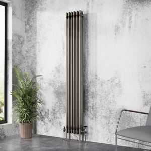 NRG - Traditional Cast Iron Style Radiator Raw Metal Central Heating 3 Column 1800x292mm NRG - Traditional Cast Iron Style Radiator Raw Metal Central Heating 3 Column 1800x292mm
