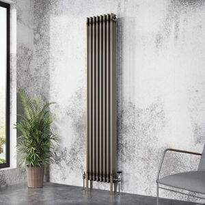 NRG - Traditional Cast Iron Style Radiator Raw Metal Central Heating 3 Column 1800x382mm NRG - Traditional Cast Iron Style Radiator Raw Metal Central Heating 3 Column 1800x382mm