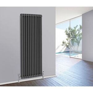 NRG - Traditional Radiator Cast Iron Style Radiator 2 Column Anthracite 1800 x 560mm NRG - Traditional Radiator Cast Iron Style Radiator 2 Column Anthracite 1800 x 560mm
