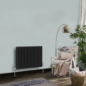 NRG - Traditional Vintage Cast Iron Style Radiator Black 3 Column 600 x 832mm NRG - Traditional Vintage Cast Iron Style Radiator Black 3 Column 600 x 832mm