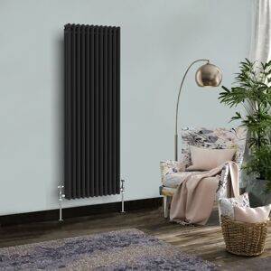 NRG - Traditional Vintage Cast Iron Style Radiator Black 3 Column 1500 x 562mm NRG - Traditional Vintage Cast Iron Style Radiator Black 3 Column 1500 x 562mm