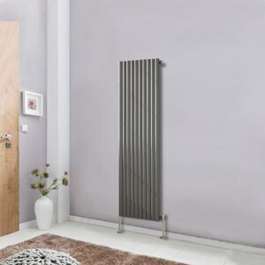 NRG - Vertical Anthracite Designer Radiator Tall Upright 1600x590 Oval Column Single Panel Central Heating NRG - Vertical Anthracite Designer Radiator Tall Upright 1600x590 Oval Column Single Panel Central Heating