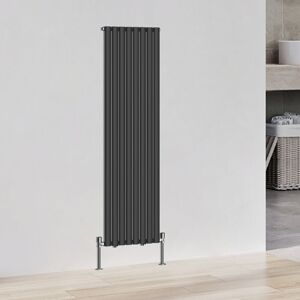 NRG Vertical Tall Upright Oval Column Designer Radiator Central Heating Rads Single 1800x472mm Black NRG Vertical Tall Upright Oval Column Designer Radiator Central Heating Rads Single 1800x472mm Black