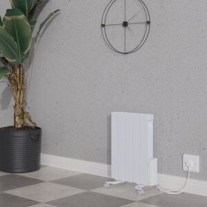 NRG - Electric Oil Filled Radiator WiFi Timer Portable Wall Mounted Thermostat Heater White 900W NRG - Electric Oil Filled Radiator WiFi Timer Portable Wall Mounted Thermostat Heater White 900W