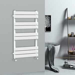 Warmehaus - 1000x600mm Flat Panel Heated Towel Rail Central Heating Towel Warmer for Bathroom Kitchen White Warmehaus - 1000x600mm Flat Panel Heated Towel Rail Central Heating Towel Warmer for Bathroom Kitchen White