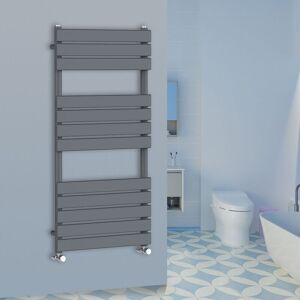 Warmehaus - 1200x600mm Flat Panel Heated Towel Rail Central Heating Towel Warmer for Bathroom Kitchen Anthracite Warmehaus - 1200x600mm Flat Panel Heated Towel Rail Central Heating Towel Warmer for Bathroom Kitchen Anthracite