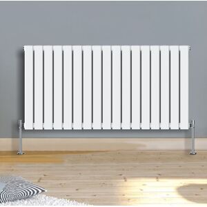 Warmehaus - 600x1158mm Horizontal Radiator Flat Panel Single White Warmehaus - 600x1158mm Horizontal Radiator Flat Panel Single White