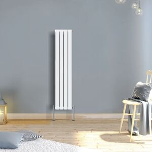 Warmehaus - 1600x274mm Vertical Radiator Flat Panel Single White Warmehaus - 1600x274mm Vertical Radiator Flat Panel Single White