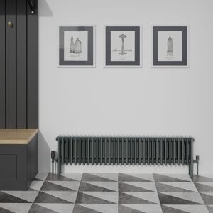 Warmehaus - 300x1460mm Traditional 4 Column Anthracite Radiator Warmehaus - 300x1460mm Traditional 4 Column Anthracite Radiator