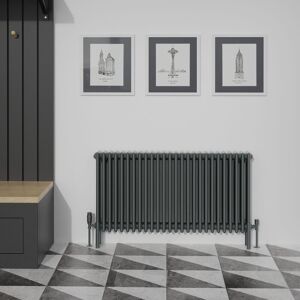 Warmehaus - 600x1190mm Traditional 4 Column Anthracite Radiator Warmehaus - 600x1190mm Traditional 4 Column Anthracite Radiator