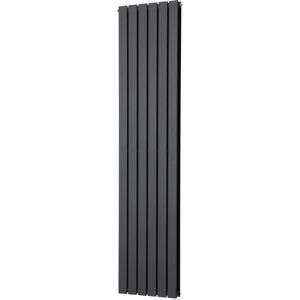 Warmehaus - Anthracite Flat Panel Radiator Vertical Double Panel 1800x408mm Warmehaus - Anthracite Flat Panel Radiator Vertical Double Panel 1800x408mm