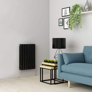 Warmehaus - Black Oval Radiator Horizontal Double Panel 600x413mm Warmehaus - Black Oval Radiator Horizontal Double Panel 600x413mm