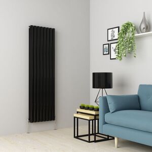 Warmehaus - Black Oval Radiator Vertical Double Panel 1600x472mm Warmehaus - Black Oval Radiator Vertical Double Panel 1600x472mm