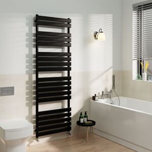 Warmehaus - Black Flat Panel Heated Towel Rail Radiator Bathroom 1800x600mm Warmehaus - Black Flat Panel Heated Towel Rail Radiator Bathroom 1800x600mm