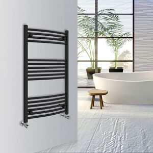 Warmehaus - Curved Bathroom Heated Towel Rail 1000x600mm Black Warmehaus - Curved Bathroom Heated Towel Rail 1000x600mm Black