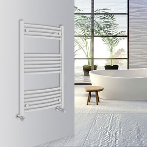 Warmehaus - Curved Bathroom Heated Towel Rail 1000x600mm White Warmehaus - Curved Bathroom Heated Towel Rail 1000x600mm White