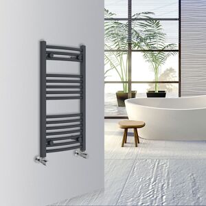 Warmehaus - Curved Bathroom Heated Towel Rail 800x400mm Anthracite Warmehaus - Curved Bathroom Heated Towel Rail 800x400mm Anthracite