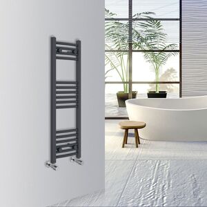 Warmehaus - Curved Bathroom Heated Towel Rail 1000x300mm Anthracite Warmehaus - Curved Bathroom Heated Towel Rail 1000x300mm Anthracite