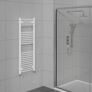 Warmehaus - Curved Heated Towel Warmer Bathroom Radiator White 1200x500mm Warmehaus - Curved Heated Towel Warmer Bathroom Radiator White 1200x500mm