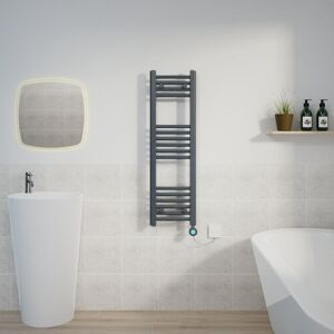 Warmehaus - Curved Towel Rail Thermostatic Timer Anthracite 1000x300mm 400W Warmehaus - Curved Towel Rail Thermostatic Timer Anthracite 1000x300mm 400W