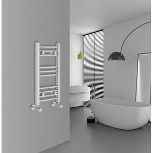 Warmehaus - Curved Chrome Bathroom Ladder Radiator 600x300mm Warmehaus - Curved Chrome Bathroom Ladder Radiator 600x300mm