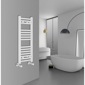 Warmehaus - Curved White Bathroom Ladder Radiator 800x300mm Warmehaus - Curved White Bathroom Ladder Radiator 800x300mm