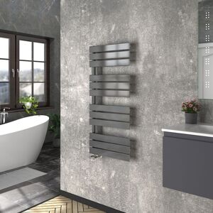 WarmeHaus Heated Towel Radiator Flat Panel Gunmetal 1126x500mm WarmeHaus Heated Towel Radiator Flat Panel Gunmetal 1126x500mm