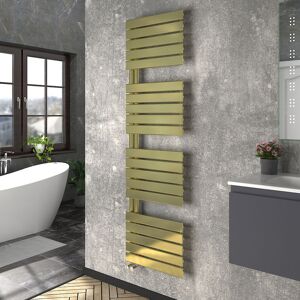 Warmehaus - Heated Towel Radiator Flat Panel Brushed Brass 1800x500 Warmehaus - Heated Towel Radiator Flat Panel Brushed Brass 1800x500