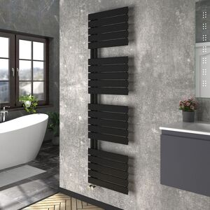 WarmeHaus Heated Towel Radiator Flat Panel Black 1800x500mm WarmeHaus Heated Towel Radiator Flat Panel Black 1800x500mm
