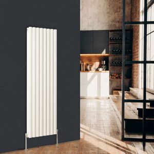 Warmehaus - Vertical Oval Panel Double Radiator White 1600 x 473mm Warmehaus - Vertical Oval Panel Double Radiator White 1600 x 473mm