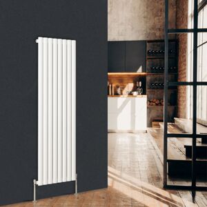 Warmehaus - Vertical Oval Panel Single Radiator White 1600 x 473mm Warmehaus - Vertical Oval Panel Single Radiator White 1600 x 473mm