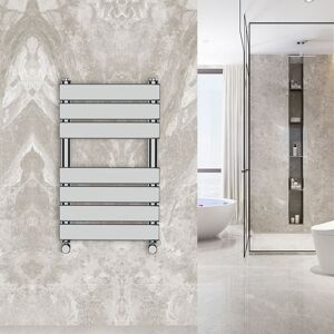 Warmehaus - Flat Panel Bathroom Heated Towel Rail Radiator Ladder Chrome 650x400mm Warmehaus - Flat Panel Bathroom Heated Towel Rail Radiator Ladder Chrome 650x400mm