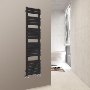 WarmeHaus Flat Panel Bathroom Heated Towel Rail Radiator Ladder Black 1800x450mm WarmeHaus Flat Panel Bathroom Heated Towel Rail Radiator Ladder Black 1800x450mm