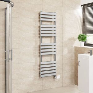 Warmehaus - Flat Electric Towel Rail Touch Screen Timer Chrome 1600x450mm Warmehaus - Flat Electric Towel Rail Touch Screen Timer Chrome 1600x450mm