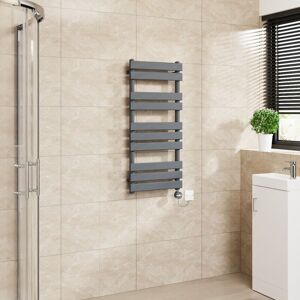 Warmehaus - Flat Electric Towel Rail Touch Screen Timer sand grey 1000x450mm Warmehaus - Flat Electric Towel Rail Touch Screen Timer sand grey 1000x450mm