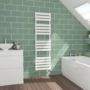 Warmehaus - Flat Panel White Towel Radiator Bathroom Heated Warmer 1600x450mm Warmehaus - Flat Panel White Towel Radiator Bathroom Heated Warmer 1600x450mm