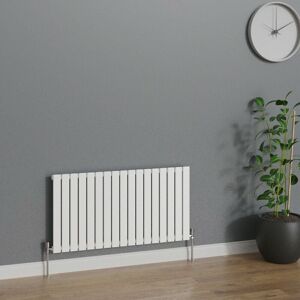 Warmehaus - Horizontal 600x1156mm Flat Panel Radiator White Single Warmehaus - Horizontal 600x1156mm Flat Panel Radiator White Single