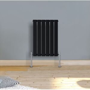 Warmehaus - Horizontal Radiator Flat Panel Single Black 600x410mm Warmehaus - Horizontal Radiator Flat Panel Single Black 600x410mm
