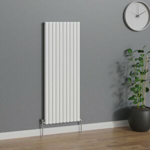 Warmehaus - Vertical Oval Double Panel White Radiator 1600x590mm Warmehaus - Vertical Oval Double Panel White Radiator 1600x590mm