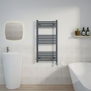 Warmehaus - Thermostatic Towel Rail Straight Timer Sand Grey 1000x500mm Warmehaus - Thermostatic Towel Rail Straight Timer Sand Grey 1000x500mm