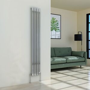 Warmehaus - Chrome Radiator Flat Panel Vertical Single 1800x272mm Warmehaus - Chrome Radiator Flat Panel Vertical Single 1800x272mm